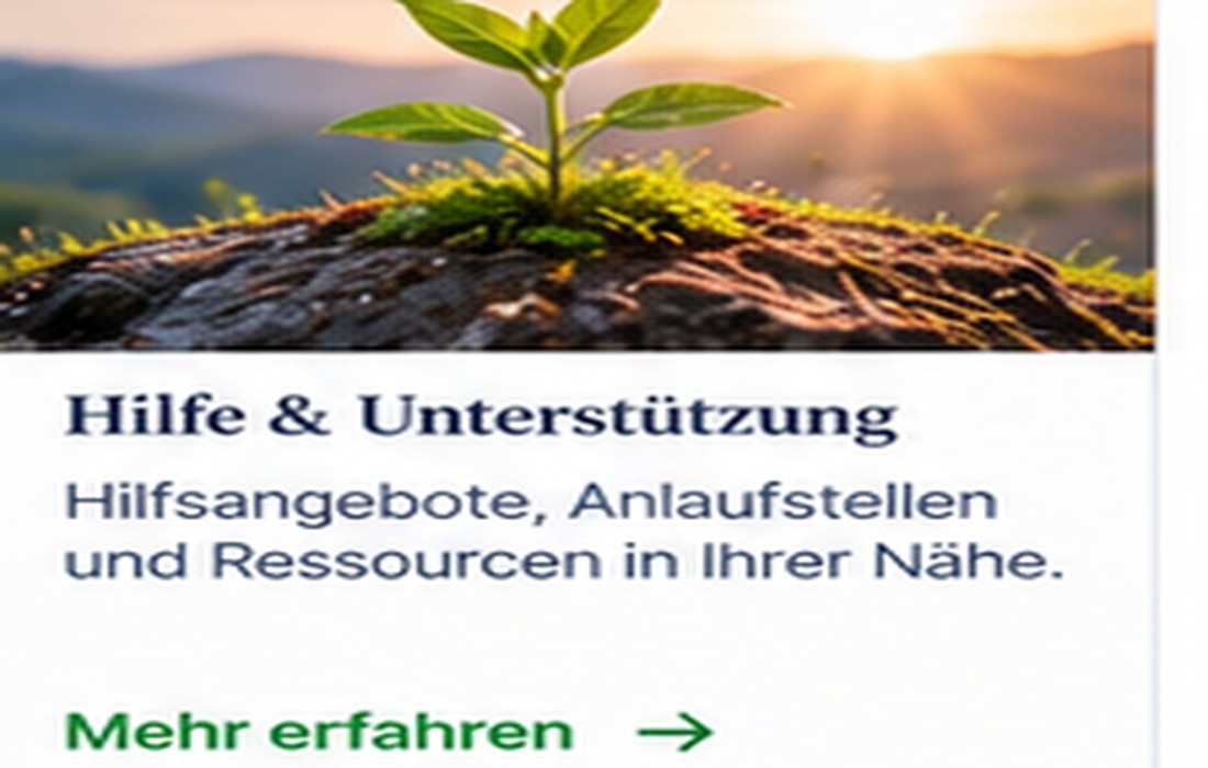 Growing plant symbolizing support